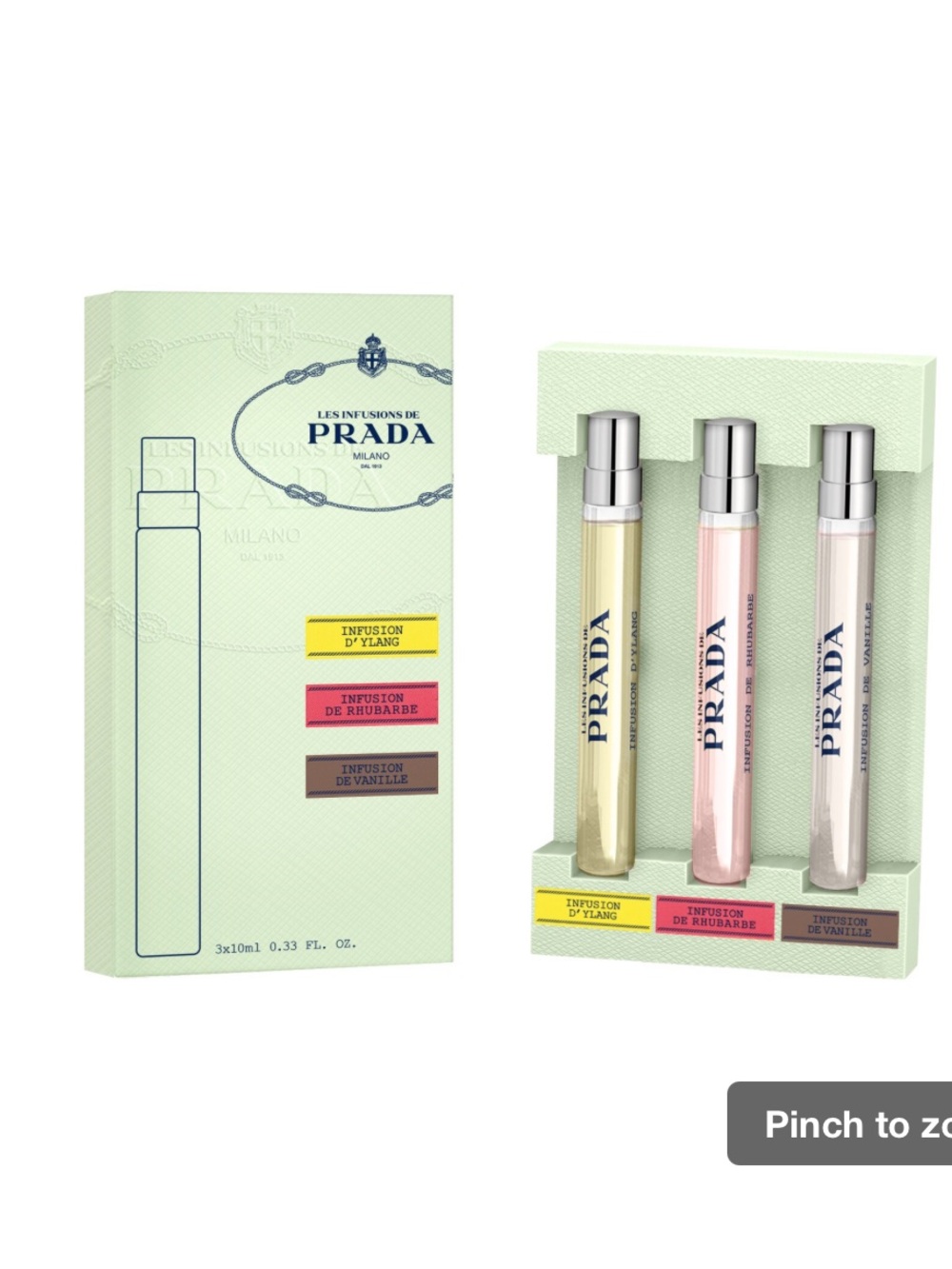 Prada 
Infusion Eau de Parfum Travel Trio Set